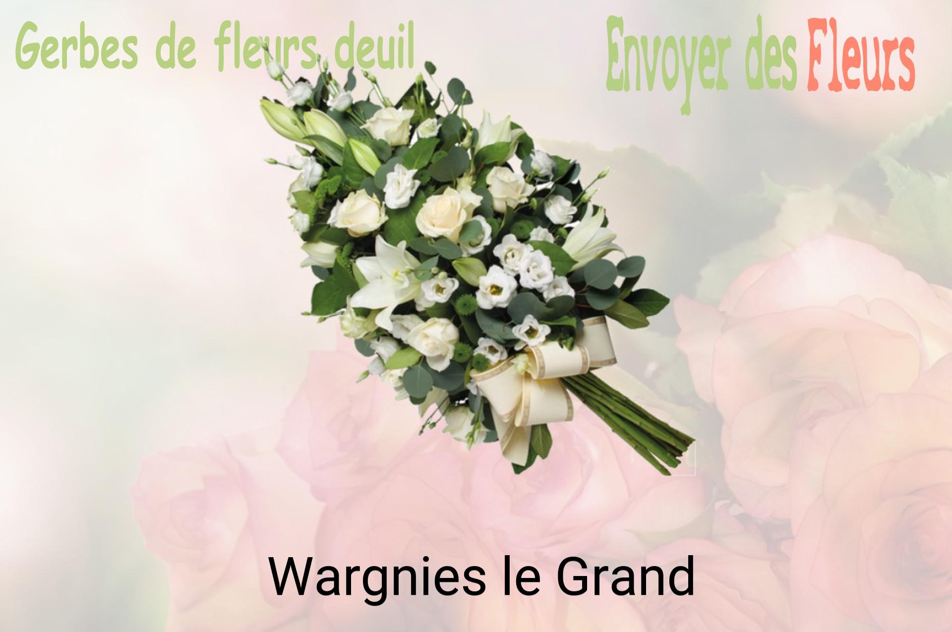 Gerbe de fleurs de deuil livrée à Wargnies-le-Grand